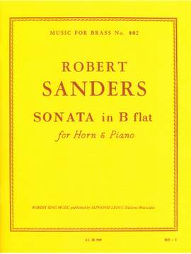 Sanders: Horn Sonata