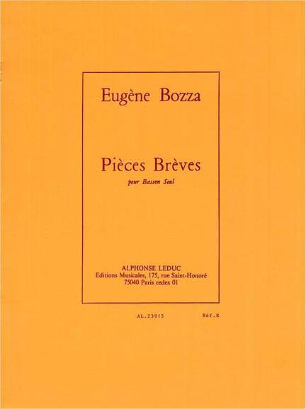 Eugène Bozza: Pièces brèves