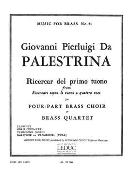 Giovanni Pierluigi da Palestrina: Ricercar Del Primo Tuono