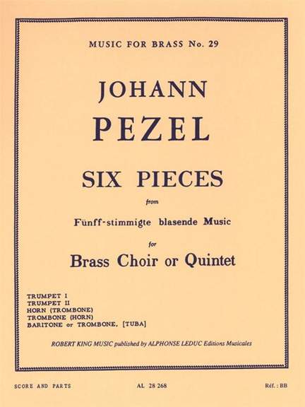 Pezel: 6 Pieces-5 Part Brass Music | Presto Music