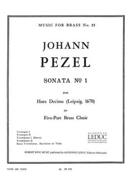 Pezel: Sonata N01-Hora Decima