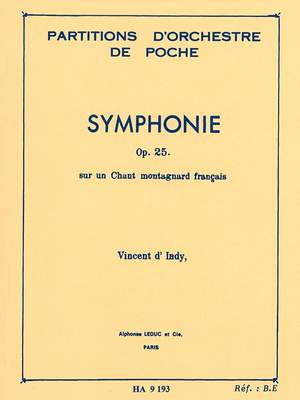 Vincent d'Indy: Symphonie Sur Un Chant Montagnard Français Op.25