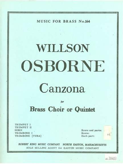 Osborne: Canzona
