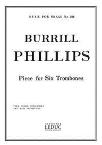 Burrill Phillips: Piece [Trombone Ensemble [5 Plus]]