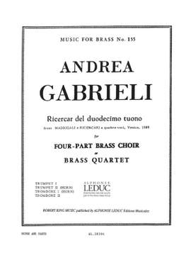 Andrea Gabrieli: Ricercar Del Duodecimo Tuono