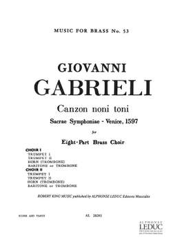 Gabrieli: Canzon Noni Toni