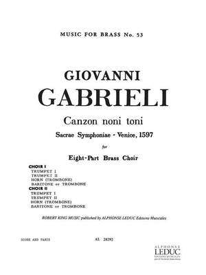 Gabrieli: Canzon Noni Toni