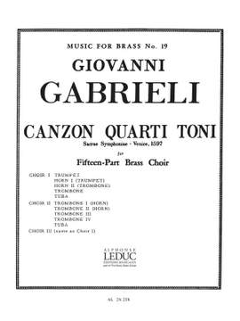 Giovanni Gabrieli: Giovanni Gabrieli: Canzon quarti Toni