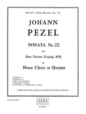 Pezel: Sonata N022-Hora Decima