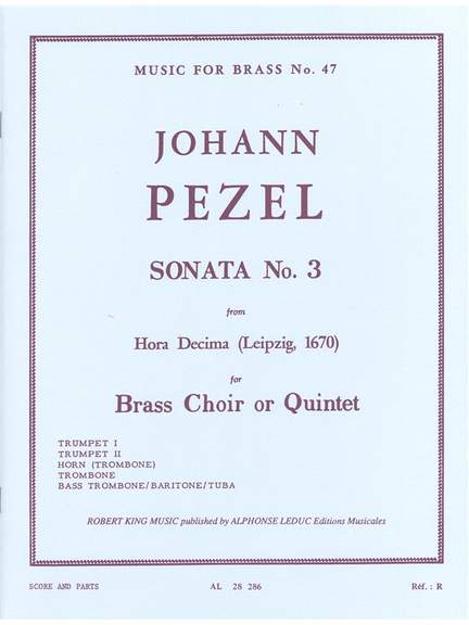 Pezel: Sonata N03-Hora Decima