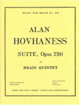Alan Hovhaness: Suite For Brass Quintet Op.290