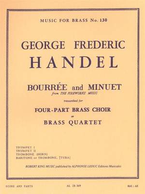 Georg Friedrich Händel: Bourrée Et Menuet 'Fireworks Music'