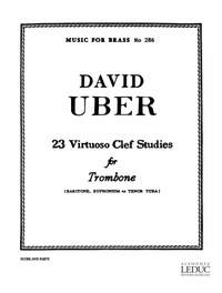 David Uber: 23 Virtuoso clef studies