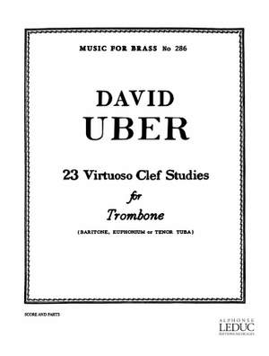 David Uber: 23 Virtuoso clef studies