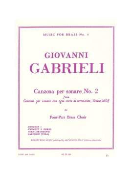 Gabrieli: Canzona Per Sonare N02