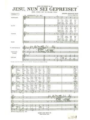Johann Sebastian Bach: Jesu, Nun Sei Gepreiset BWV41