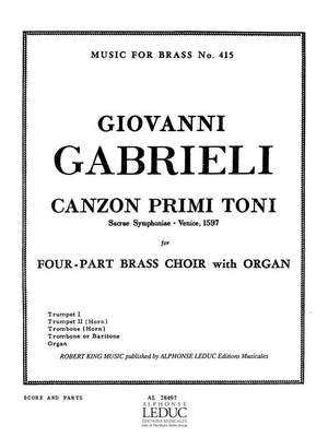 Gabrieli: Canzon Primi Toni