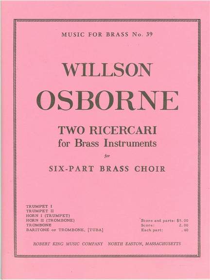 Osborne: 2 Ricercari