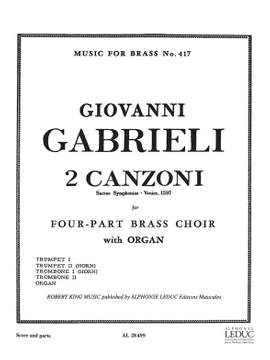 Gabrieli: 2 Canzoni Septimi Toni