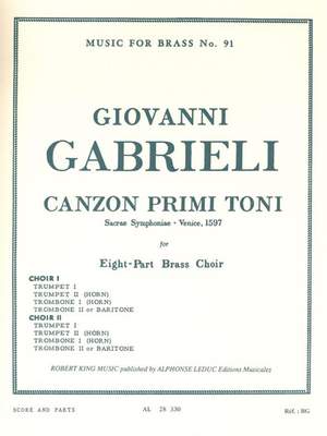 Giovanni Gabrieli: Canzon Primi Toni