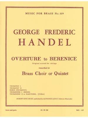 Georg Friedrich Händel: Overture To Berenice
