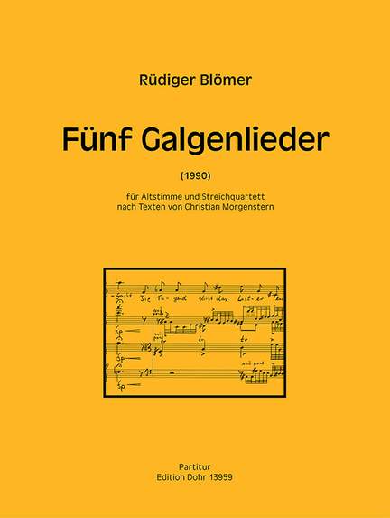 Bloemer, R: Funf Galgenlieder