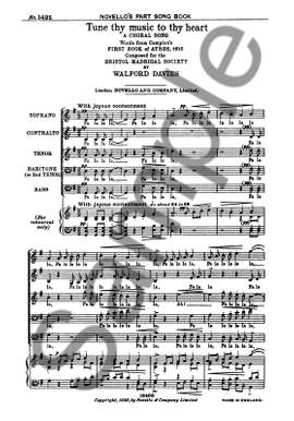 H. Walford Davies: Tune Thy Music To Thy Heart