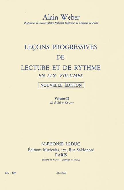 Alain Weber: Leçons Progressives de Lecture et Rythme