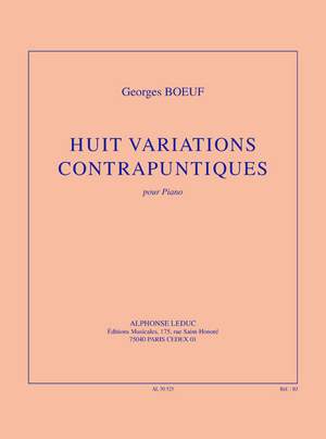Boeuf: Huit variations contrapuntiques