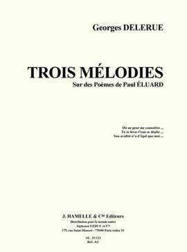 Delerue & Eluard: Trois mélodies sur des poemes de Paul Eluard