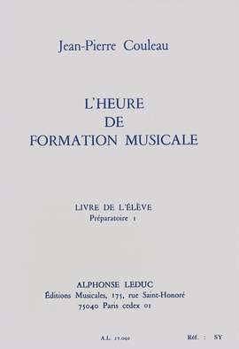 Jean-Pierre Couleau: L'heure de formation musicale - Prép.1 - Elève