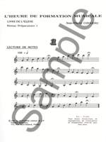 Jean-Pierre Couleau: L'heure de formation musicale - Prép.1 - Elève Product Image
