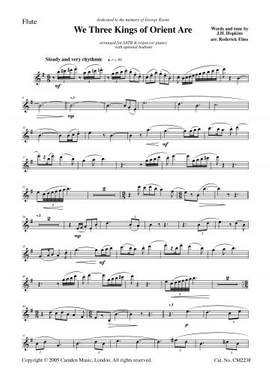 Roderick Elms: We Three Kings - Flute and Bodhran parts