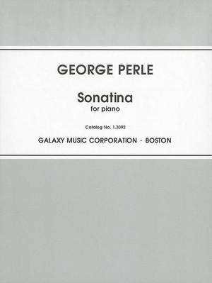 Perle, G: Sonatina