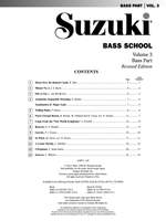 Suzuki Bass School Bass Part & CD, Volume 3 (Revised) Product Image
