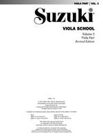 Suzuki Viola School Viola Part & CD, Volume 3 (Revised) Product Image