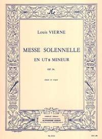 Vierne: Messe solennelle en ut# mineur pour chant et deux orgues