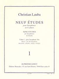 Christian Lauba: Neuf Études pour Saxophones - Cahier 1