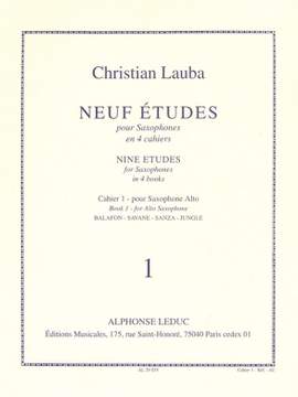 Christian Lauba: Neuf Études pour Saxophones - Cahier 1