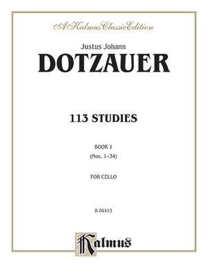 J.J.F. Dotzauer: 113 Studies, Volume I