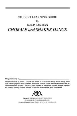 Robert Garofalo: Chorale and Shaker Dance