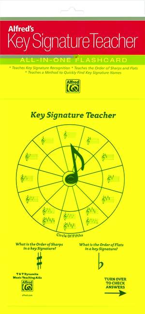 Alfred's Key Signature Teacher: All-In-One Flashcard (White)