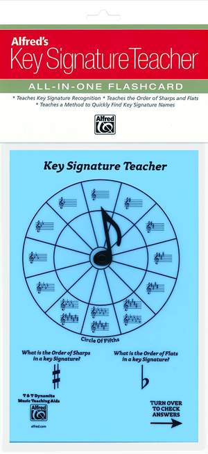 Alfred's Key Signature Teacher: All-In-One Flashcard (Blue)
