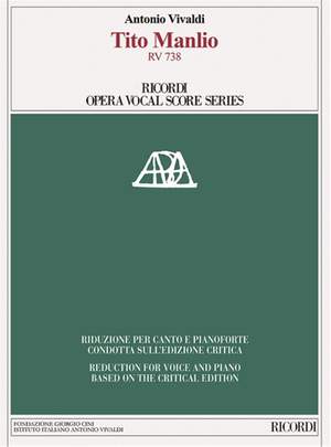 Soli Chor und Orchester Klavierauszug: Opera in tre atti Catone in Utica 
