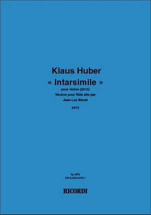 Klaus Huber: Intarsimile