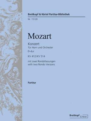Mozart, Wolfgang Amadeus: Konzert f. Horn und Orchester Nr.1 D-dur KV412/514