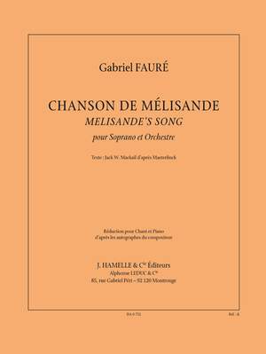 Gabriel Fauré: Chanson De Mélisande