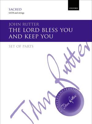 Rutter, John: The Lord bless you and keep you