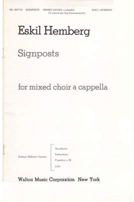 Eskil Hemberg: Signposts