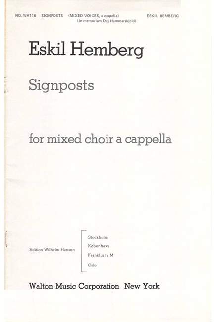 Eskil Hemberg: Signposts
